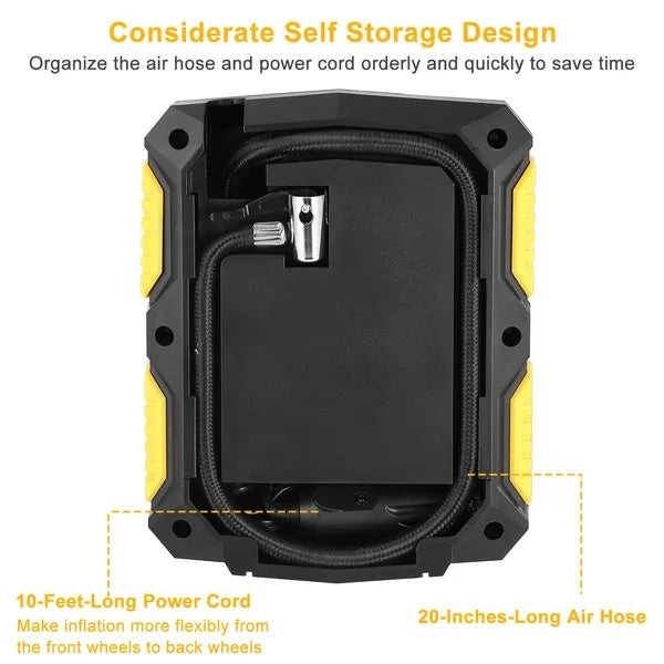 RuggedAir™ Heavy-Duty 12V Digital Tyre Inflator